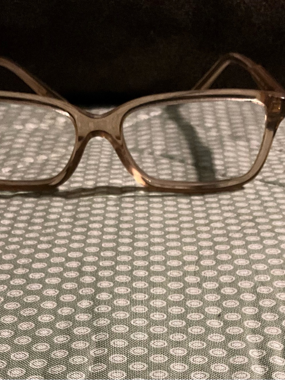 Coach Light Brown Translucent Rectangular Glasses - Picture 7 of 8
